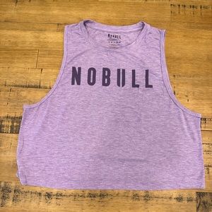 NoBull purple cropped tank (M)